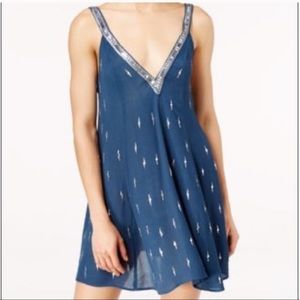 Free People Rising Sun Sequin Slip Dress